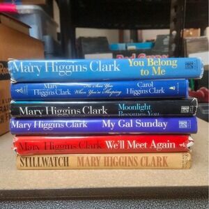 Mary Higgins Clark Mystery Novel Lot of 6
